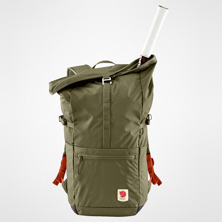 Rucksack High Coast Foldsack Volumen 24 Liter Green, Farbe: taupe/khaki, Marke: Fjällräven, EAN: 7323450598198, Abmessungen in cm: 26x45x20, Bild 9 von 11