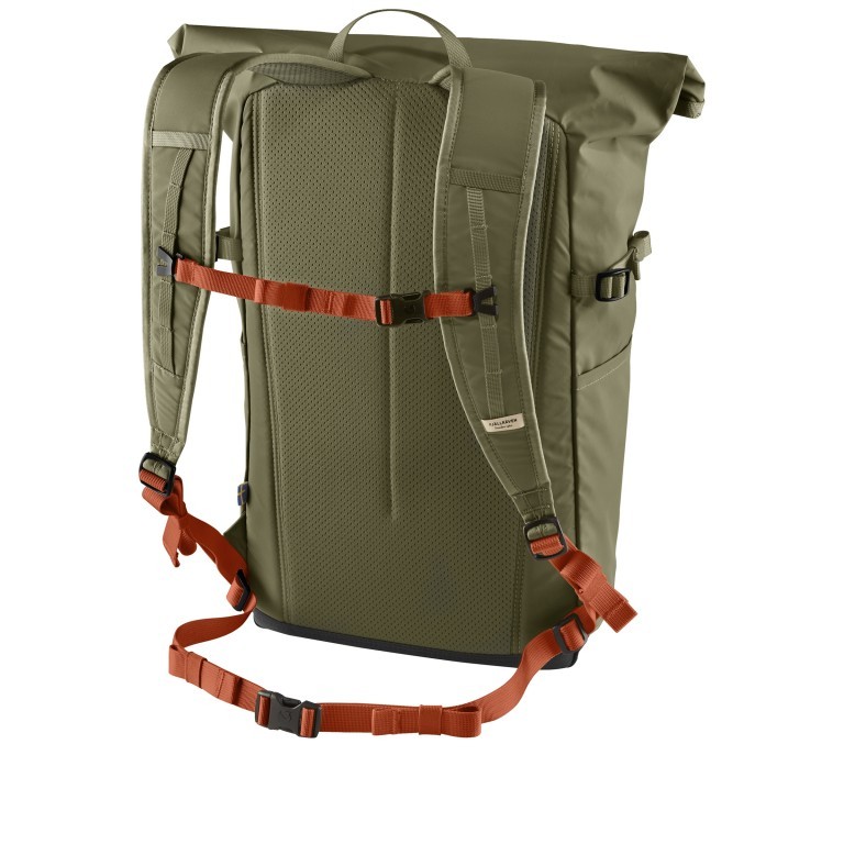 Rucksack High Coast Foldsack Volumen 24 Liter Green, Farbe: taupe/khaki, Marke: Fjällräven, EAN: 7323450598198, Abmessungen in cm: 26x45x20, Bild 3 von 12