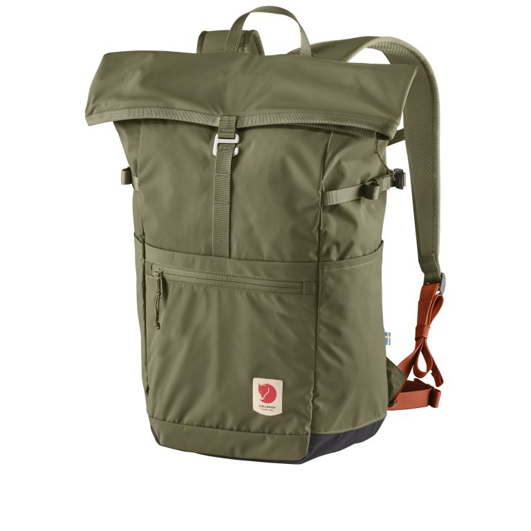 Rucksack High Coast Foldsack Volumen 24 Liter Green, Farbe: taupe/khaki, Marke: Fjällräven, EAN: 7323450598198, Abmessungen in cm: 26x45x20, Bild 2 von 12