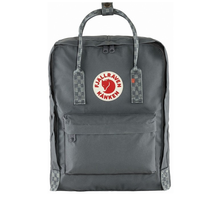 Rucksack Kånken Super Grey Chess Pattern, Farbe: grau, Marke: Fjällräven, EAN: 7323450643102, Abmessungen in cm: 27x38x13, Bild 1 von 16