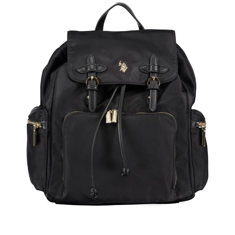 Rucksack Houston Black, Farbe: schwarz, Marke: U.S. Polo Assn., EAN: 8052792838196, Abmessungen in cm: 28x33x15, Bild 1 von 6