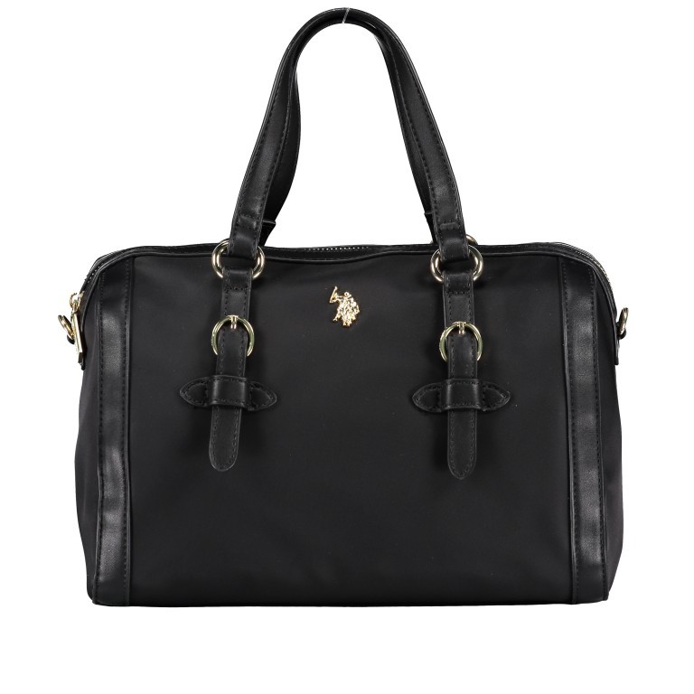 Handtasche Houston Black, Farbe: schwarz, Marke: U.S. Polo Assn., EAN: 8052792838431, Abmessungen in cm: 29x20x16, Bild 1 von 8