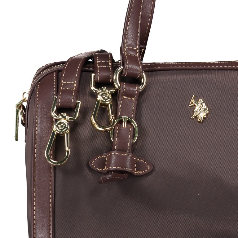 Handtasche Houston Black, Farbe: schwarz, Marke: U.S. Polo Assn., EAN: 8052792838431, Abmessungen in cm: 29x20x16, Bild 8 von 8