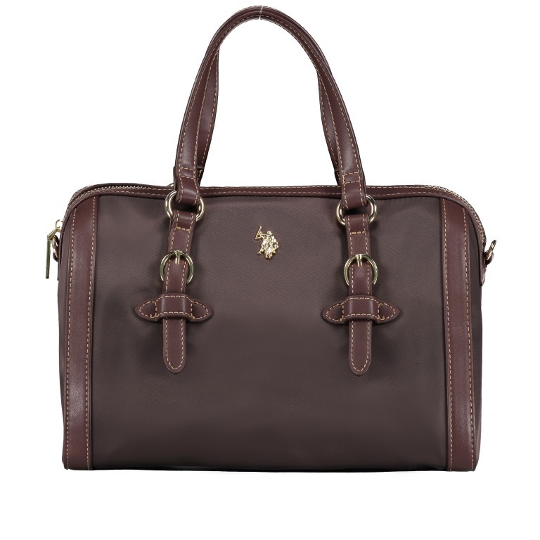 Handtasche Houston Dark Brown, Farbe: braun, Marke: U.S. Polo Assn., EAN: 8052792838479, Abmessungen in cm: 29x20x16, Bild 1 von 8