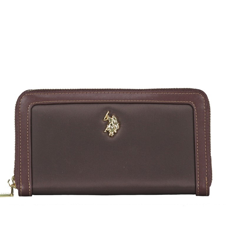 Geldbörse Houston L Dark Brown, Farbe: braun, Marke: U.S. Polo Assn., EAN: 8052792838653, Abmessungen in cm: 19x11x2.5, Bild 1 von 4