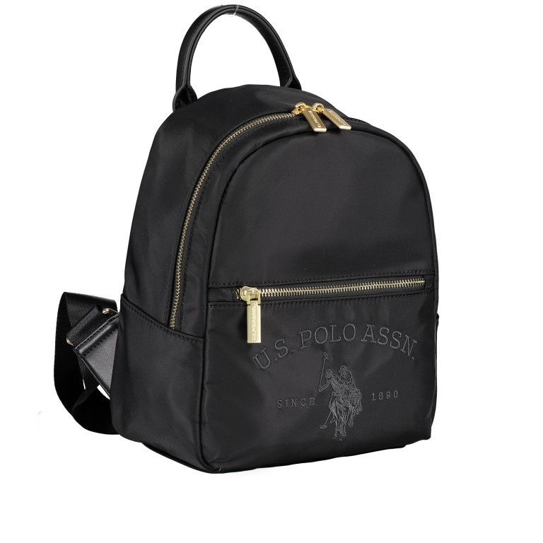 Rucksack Springfield Black, Farbe: schwarz, Marke: U.S. Polo Assn., EAN: 8052792841660, Abmessungen in cm: 22x26x10, Bild 2 von 6