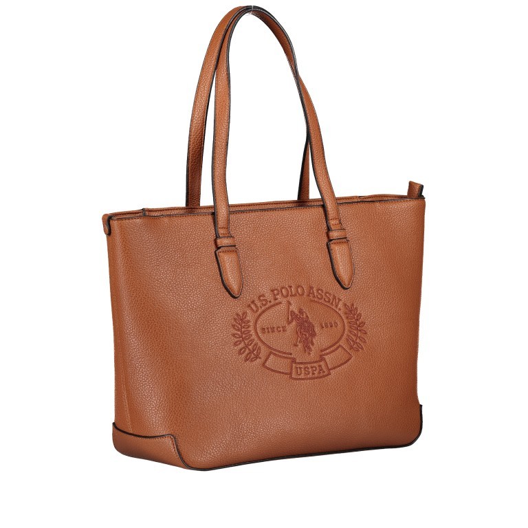 Shopper Hailey Tan, Farbe: cognac, Marke: U.S. Polo Assn., EAN: 8052792837328, Bild 2 von 6