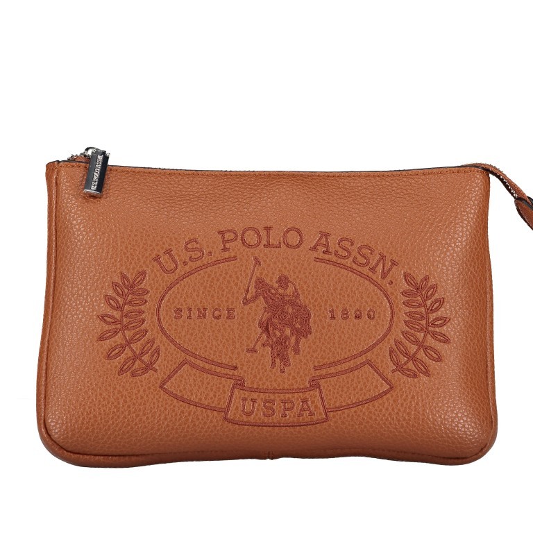 Umhängetasche Hailey Tan, Farbe: cognac, Marke: U.S. Polo Assn., EAN: 8052792837489, Abmessungen in cm: 25x16x2, Bild 7 von 7