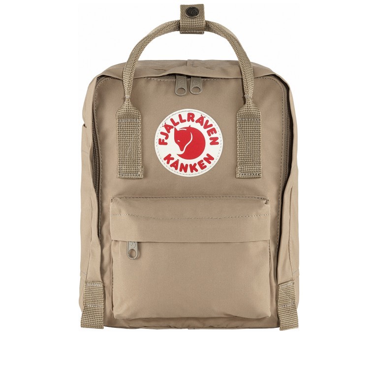 Rucksack Kånken Mini Clay, Farbe: beige, Marke: Fjällräven, EAN: 7323450643294, Abmessungen in cm: 20x29x13, Bild 1 von 11