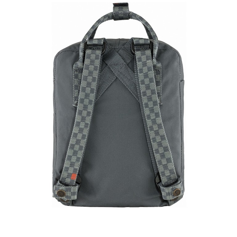 Rucksack Kånken Mini Super Grey Chess Pattern, Farbe: grau, Marke: Fjällräven, EAN: 7323450643270, Abmessungen in cm: 20x29x13, Bild 3 von 15