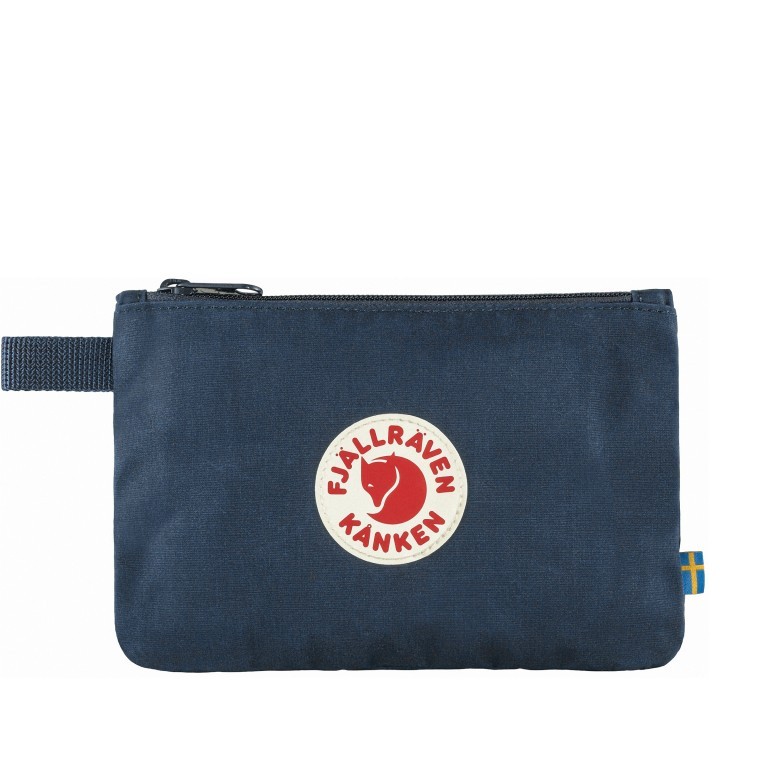 Kosmetiktasche Kånken Gear Pocket Navy, Farbe: blau/petrol, Marke: Fjällräven, EAN: 7323450635022, Abmessungen in cm: 21x14x0.5, Bild 1 von 3