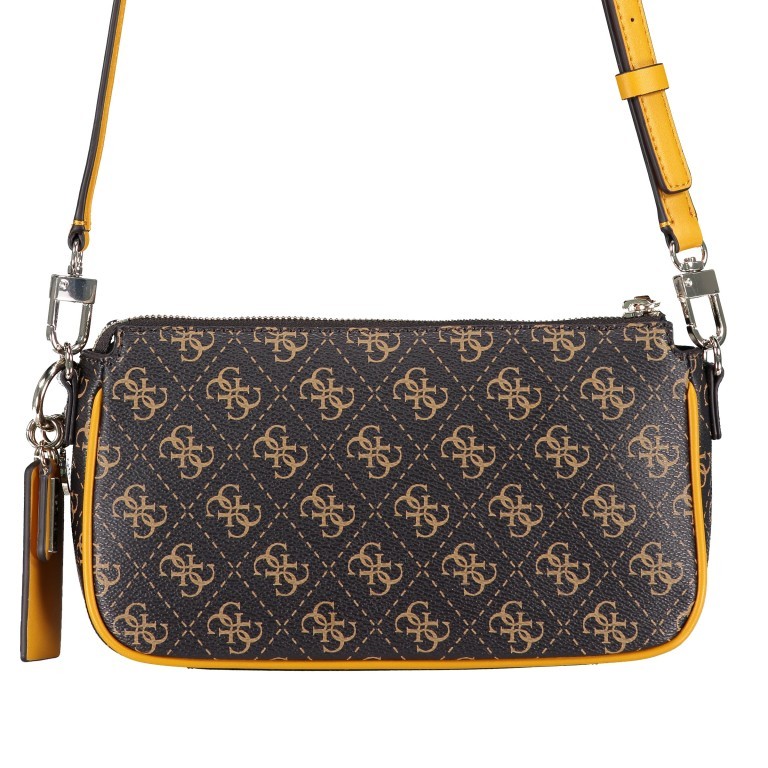 Umhängetasche Brown Yellow, Farbe: braun, Marke: Guess, EAN: 7621097639336, Bild 5 von 15