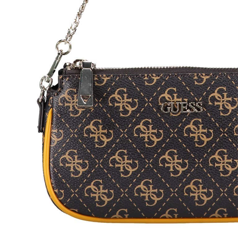 Umhängetasche Brown Yellow, Farbe: braun, Marke: Guess, EAN: 7621097639336, Bild 15 von 15