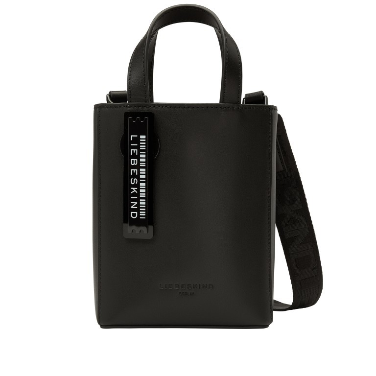 Handtasche Paper Bag Tote XS Carter Black, Farbe: schwarz, Marke: Liebeskind Berlin, EAN: 4058629147565, Abmessungen in cm: 13x17x4, Bild 1 von 7