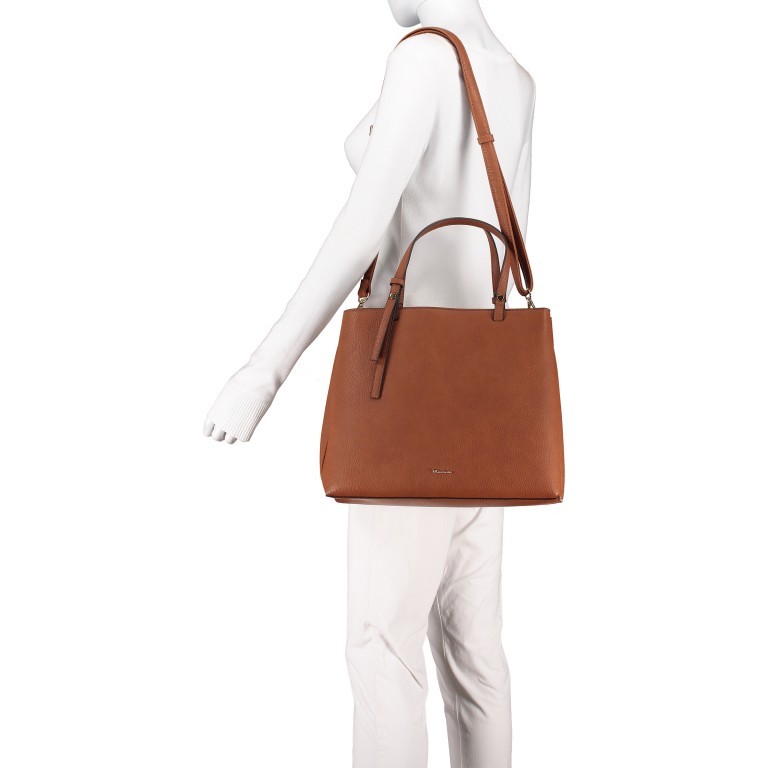 Handtasche Brooke Cognac, Farbe: cognac, Marke: Tamaris, EAN: 4063512018396, Abmessungen in cm: 33.5x28x13, Bild 6 von 9