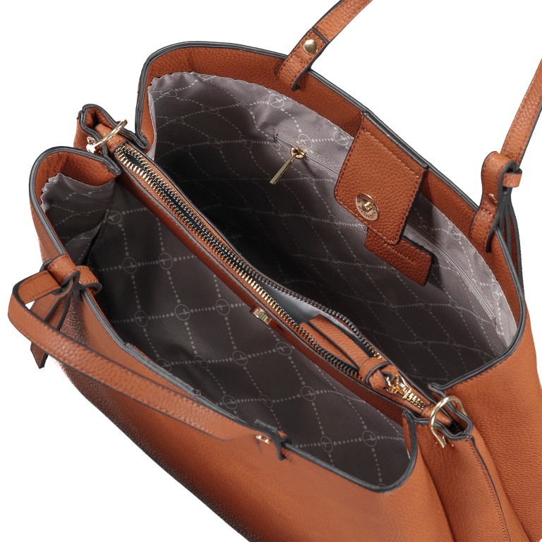 Handtasche Brooke Cognac, Farbe: cognac, Marke: Tamaris, EAN: 4063512018396, Abmessungen in cm: 33.5x28x13, Bild 8 von 9