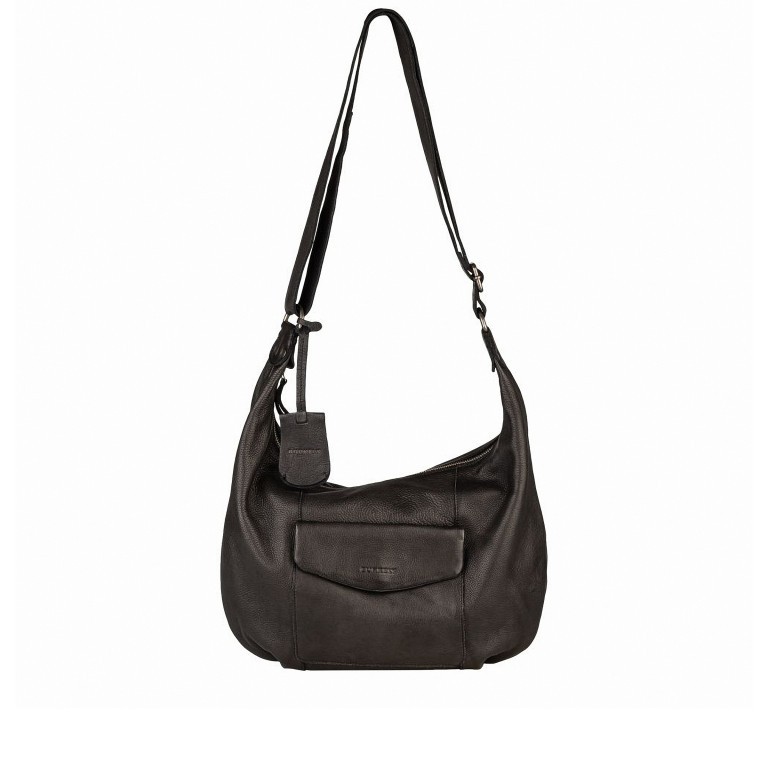 Beuteltasche Just Jackie 1000030-84 Black, Farbe: schwarz, Marke: Burkely, EAN: 8717128022600, Abmessungen in cm: 39x28x7, Bild 1 von 6