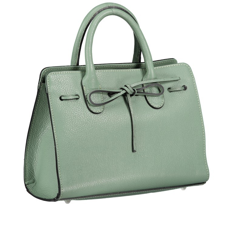 Handtasche Dollaro Hellgrün, Farbe: grün/oliv, Marke: Hausfelder Manufaktur, EAN: 4065646003491, Abmessungen in cm: 28.5x21x12, Bild 2 von 7