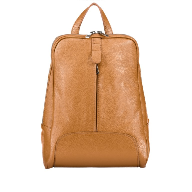 Rucksack Dollaro Cognac, Farbe: cognac, Marke: Hausfelder Manufaktur, EAN: 4065646003262, Abmessungen in cm: 24x33x10, Bild 1 von 7