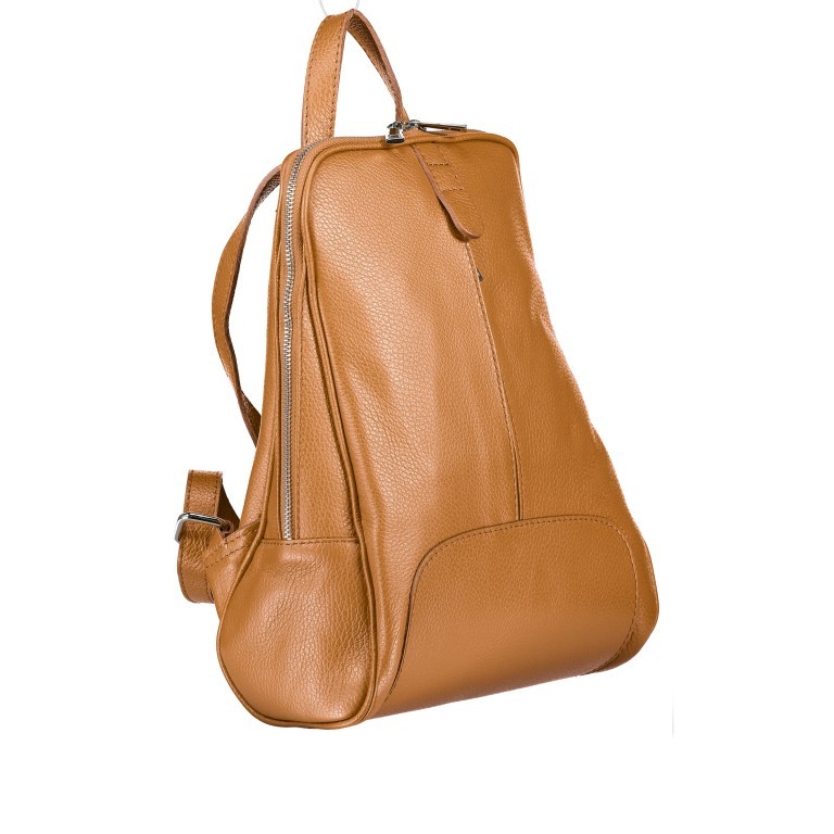 Rucksack Dollaro Cognac, Farbe: cognac, Marke: Hausfelder Manufaktur, EAN: 4065646003262, Abmessungen in cm: 24x33x10, Bild 2 von 7