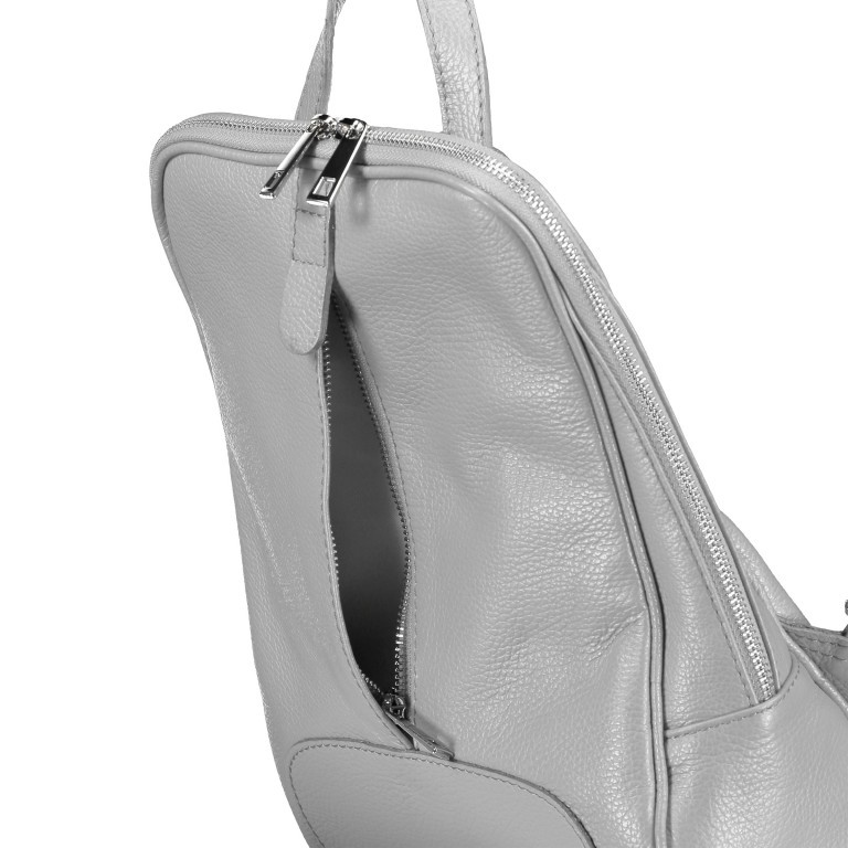 Rucksack Dollaro Grau, Farbe: grau, Marke: Hausfelder Manufaktur, EAN: 4065646003279, Abmessungen in cm: 24x33x10, Bild 7 von 7