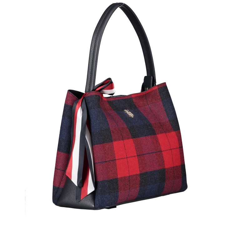 Beuteltasche Charming Hobo Corporate Melton Check, Farbe: bunt, Marke: Tommy Hilfiger, EAN: 8720111813024, Abmessungen in cm: 30x24x14, Bild 2 von 7