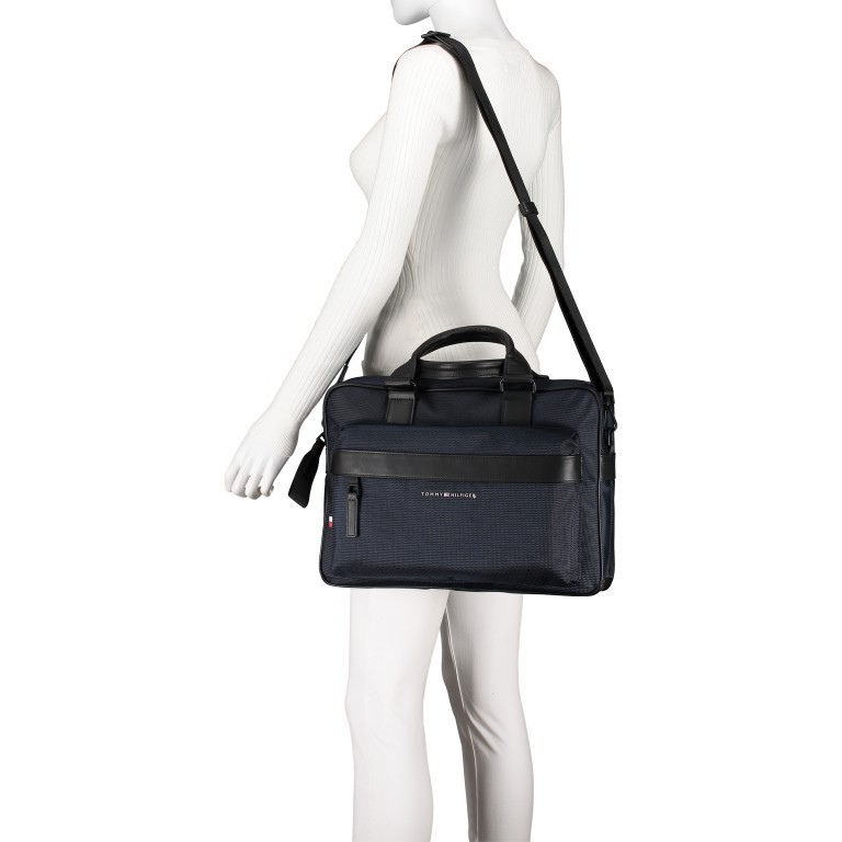 Aktentasche Elevated Computer Bag Desert Sky, Farbe: blau/petrol, Marke: Tommy Hilfiger, EAN: 8720111767068, Abmessungen in cm: 39x28x9, Bild 5 von 8