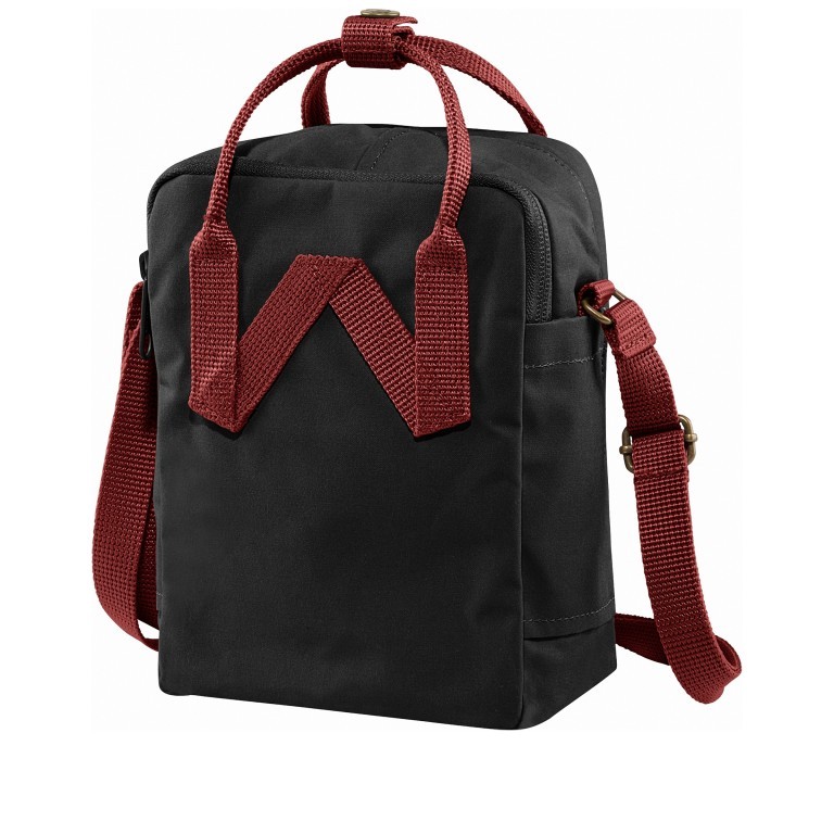 Umhängetasche Kånken Sling Black Ox Red, Farbe: schwarz, Marke: Fjällräven, EAN: 7323450597818, Abmessungen in cm: 15x20x11, Bild 2 von 13