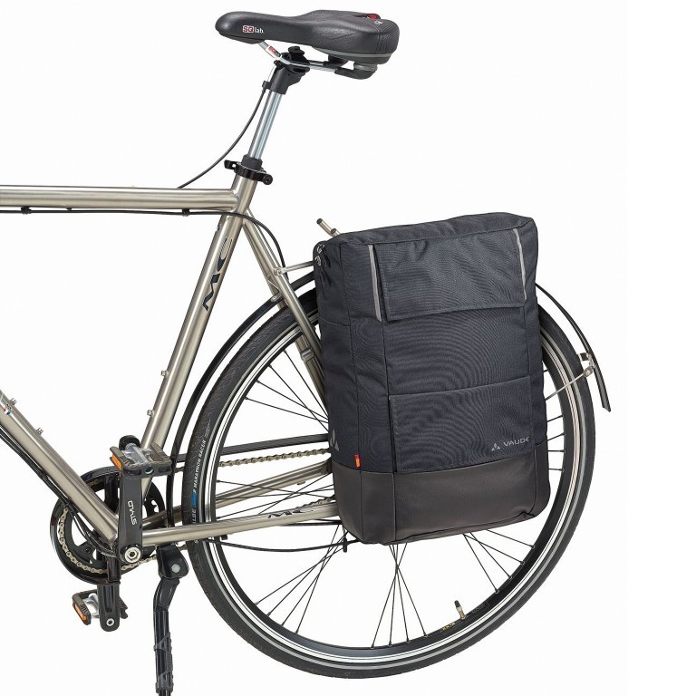 Fahrradtasche Cyclist Pack Blue Gray, Farbe: blau/petrol, Marke: Vaude, EAN: 4052285780272, Abmessungen in cm: 35x44x15, Bild 4 von 4