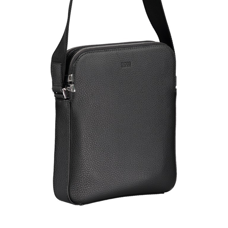 Umhängetasche Crosstown Crossbag Small Black, Farbe: schwarz, Marke: BOSS, EAN: 4021411657962, Abmessungen in cm: 23.5x26.5x4, Bild 2 von 7