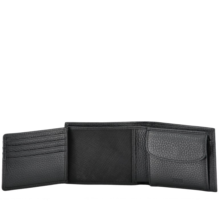 Geldbörse Crosstown Trifold Black, Farbe: schwarz, Marke: Boss, EAN: 4046303267487, Abmessungen in cm: 11x9.5x2.5, Bild 3 von 4