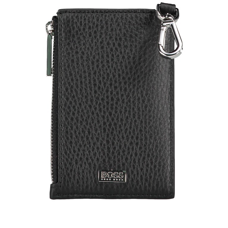 Schlüsseletui Crosstown Coin C Zip Black, Farbe: schwarz, Marke: BOSS, EAN: 4046303267098, Abmessungen in cm: 7.5x12x0.5, Bild 1 von 5