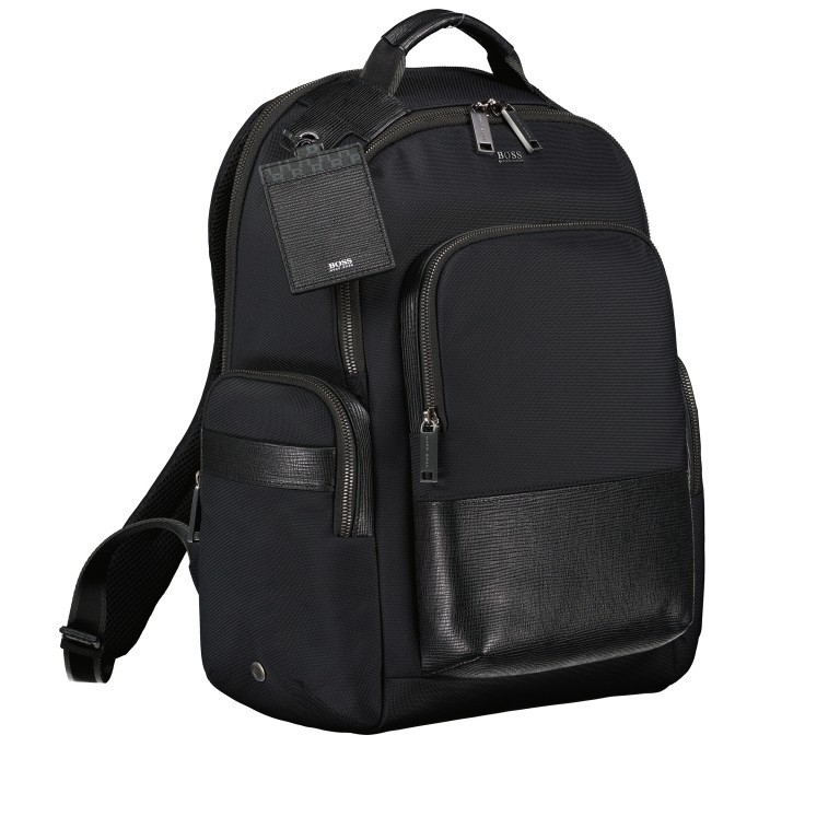Rucksack First Class Backpack mit Laptopfach 15 Zoll Black, Farbe: schwarz, Marke: BOSS, EAN: 4046303266183, Abmessungen in cm: 26x40x14, Bild 2 von 11