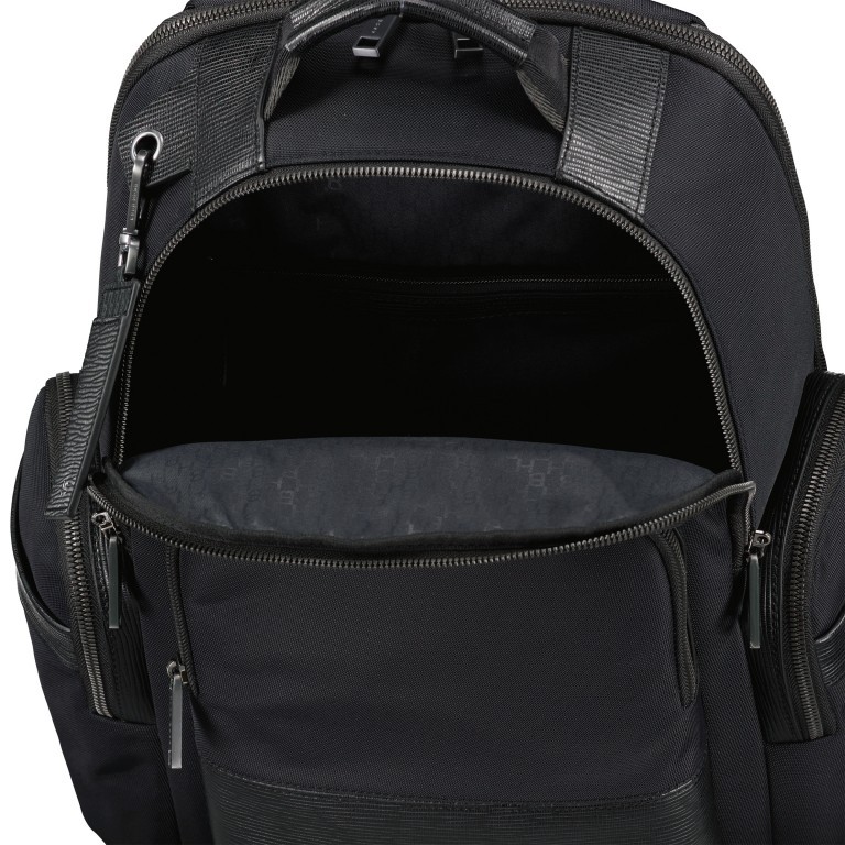 Rucksack First Class Backpack mit Laptopfach 15 Zoll Black, Farbe: schwarz, Marke: BOSS, EAN: 4046303266183, Abmessungen in cm: 26x40x14, Bild 7 von 11