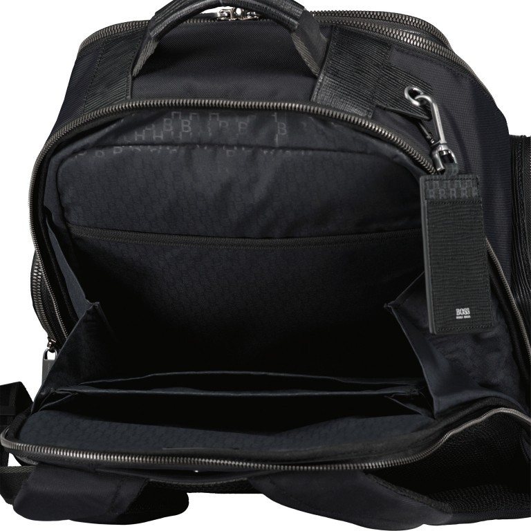 Rucksack First Class Backpack mit Laptopfach 15 Zoll Black, Farbe: schwarz, Marke: BOSS, EAN: 4046303266183, Abmessungen in cm: 26x40x14, Bild 9 von 11