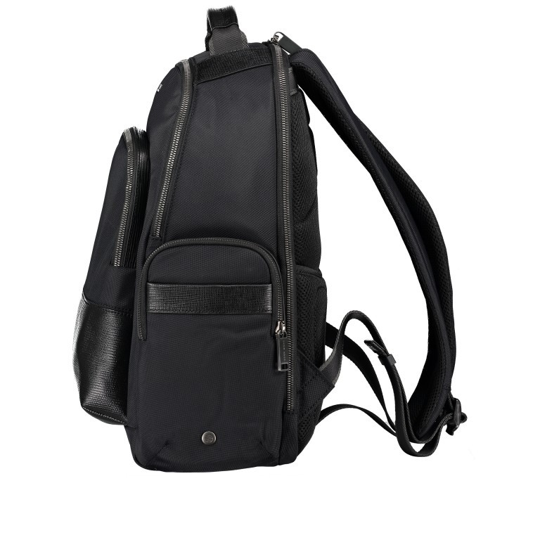 Rucksack First Class Backpack mit Laptopfach 15 Zoll Black, Farbe: schwarz, Marke: BOSS, EAN: 4046303266183, Abmessungen in cm: 26x40x14, Bild 3 von 11
