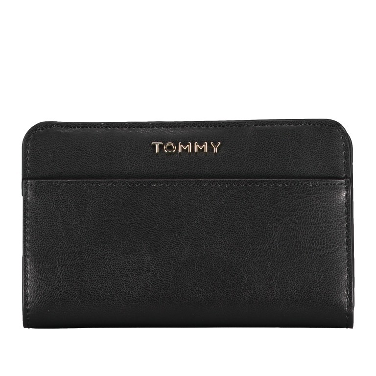 Geldbörse Iconic Medium Wallet Black, Farbe: schwarz, Marke: Tommy Hilfiger, EAN: 8720111787219, Abmessungen in cm: 14x8.5x3, Bild 1 von 5