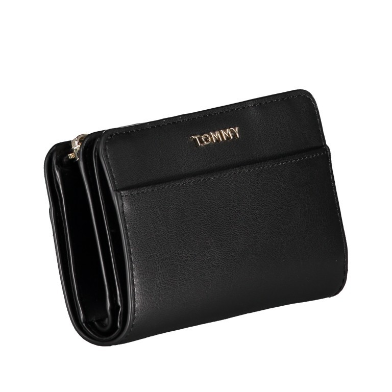 Geldbörse Iconic Medium Wallet Black, Farbe: schwarz, Marke: Tommy Hilfiger, EAN: 8720111787219, Abmessungen in cm: 14x8.5x3, Bild 2 von 5