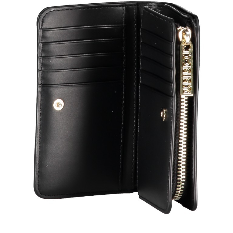 Geldbörse Iconic Medium Wallet Black, Farbe: schwarz, Marke: Tommy Hilfiger, EAN: 8720111787219, Abmessungen in cm: 14x8.5x3, Bild 5 von 5