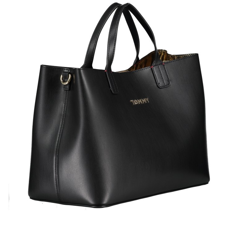 Handtasche Iconic Satchel Black, Farbe: schwarz, Marke: Tommy Hilfiger, EAN: 8720111785635, Abmessungen in cm: 34x25x17, Bild 2 von 9