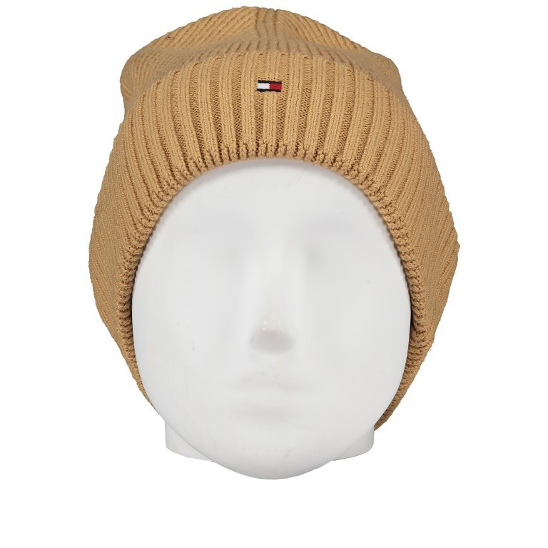 Mütze Pima Cotton Beanie Classic Khaki, Farbe: taupe/khaki, Marke: Tommy Hilfiger, EAN: 8720111777197, Bild 1 von 2