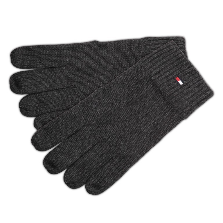 Handschuhe Pima Cotton Gloves ONE-SIZE Charcoal Gray, Farbe: grau, Marke: Tommy Hilfiger, EAN: 8720111779641, Bild 1 von 1