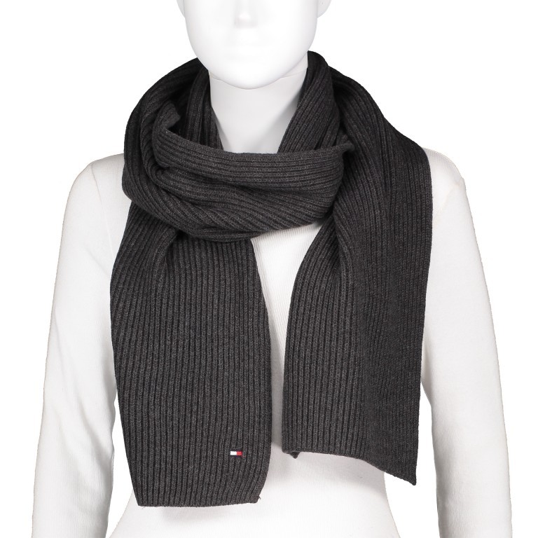 Schal Men Scarf Black, Farbe: schwarz, Marke: Tommy Hilfiger, EAN: 8720111768249, Bild 1 von 2