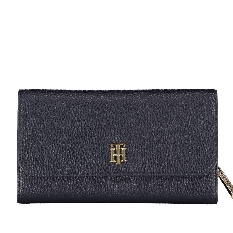 Geldbörse Essence Wallet L Flap Corp Sky Captain, Farbe: blau/petrol, Marke: Tommy Hilfiger, EAN: 8720111787400, Abmessungen in cm: 19x10.5x4.5, Bild 1 von 7