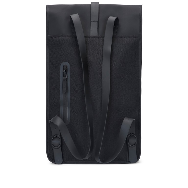 Rucksack Backpack Black, Farbe: schwarz, Marke: Rains, EAN: 5711747205102, Abmessungen in cm: 28.5x47x10, Bild 2 von 5
