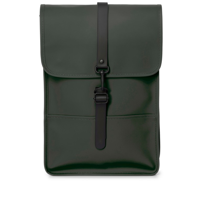 Rucksack Backpack Mini Green, Farbe: grün/oliv, Marke: Rains, EAN: 5711747437015, Abmessungen in cm: 27x39x8, Bild 1 von 5