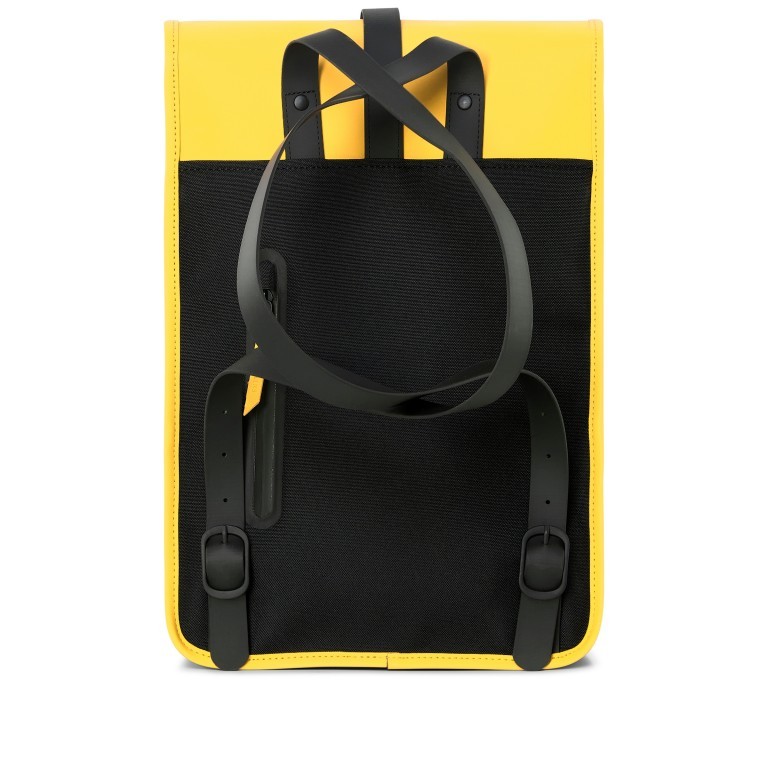 Rucksack Backpack Mini Yellow, Farbe: gelb, Marke: Rains, EAN: 5711747437022, Abmessungen in cm: 27x39x8, Bild 2 von 5