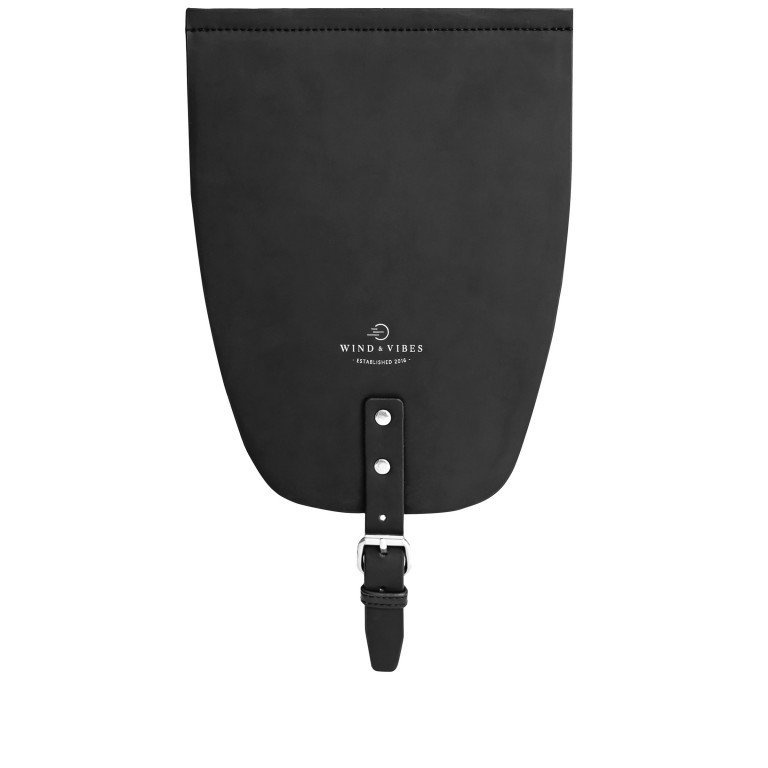 Rucksack Flap Classic Größe M Black, Farbe: schwarz, Marke: Wind & Vibes, EAN: 0757926422729, Bild 1 von 4