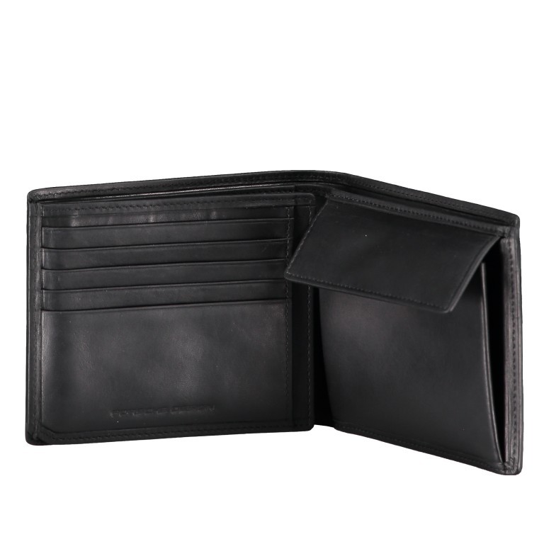 Geldbörse Urban Courier Bill Fold H10 Black, Farbe: schwarz, Marke: Porsche Design, EAN: 4053533647637, Abmessungen in cm: 12x10x2, Bild 3 von 4