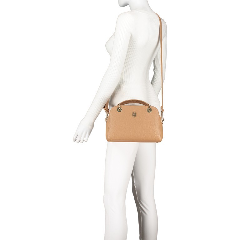 Handtasche Essence Medium Duffle Oakmont, Farbe: beige, Marke: Tommy Hilfiger, EAN: 8720111786731, Abmessungen in cm: 25.5x17x10.5, Bild 6 von 8